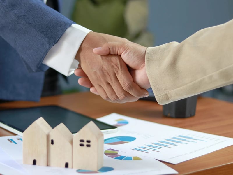 Real estate closing handshake